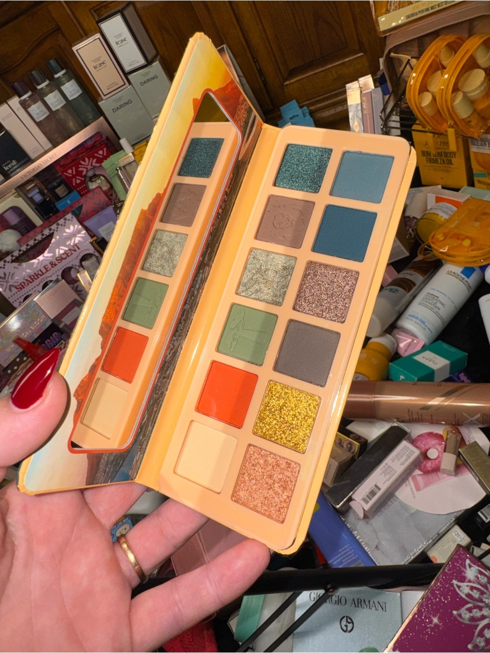 Eyeshadow Palette – Warm & Teal Shades